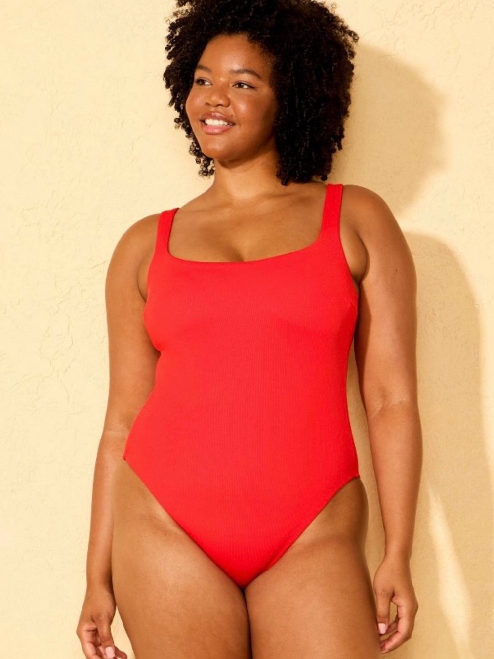 Shade & Shore Red One-Piece Swimsuit